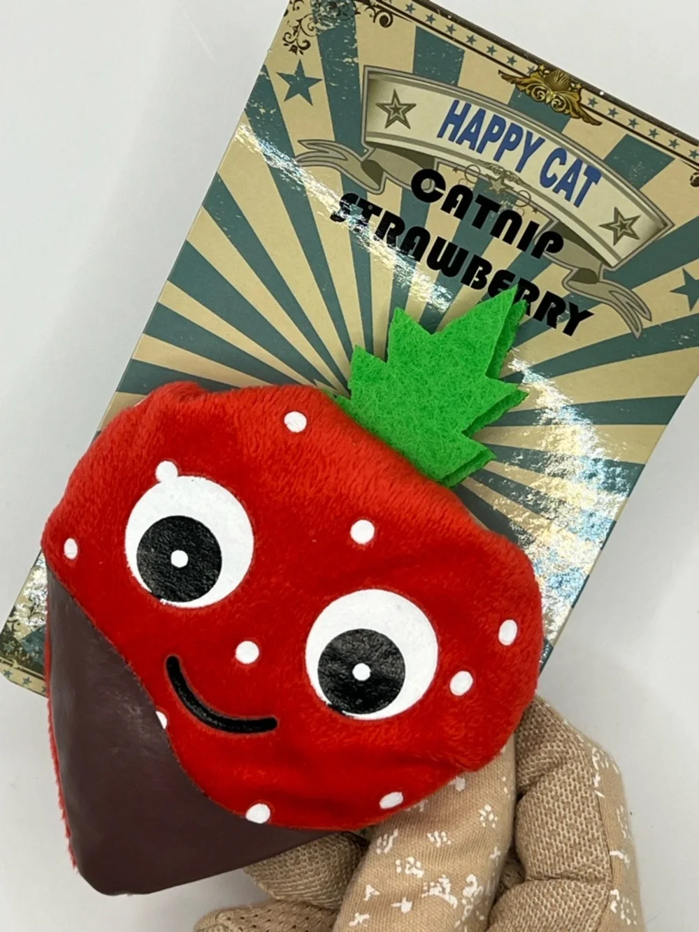 Strawberry Plush Catnip-Filled Toy for Cats